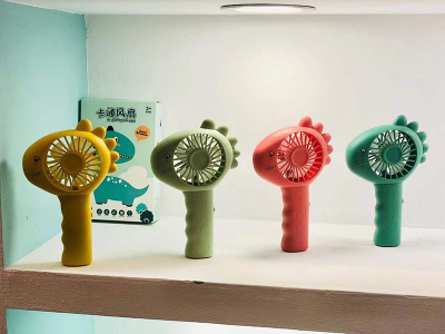 Cartoon Cute Dinosaur Children's Fun Usb Charging Small Electric Fan Handheld Mini Fan