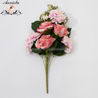 Wholesale Big Branch Silk Rose Artificial Flowers Wedding Pa