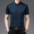 2021 Lapel Seamless Shirt Men's Summer Short Sleeve Non-Ironing Solid Color Slim Shirt Men's Business Simplicity Dad Wear