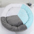 Three-Color Circle Flannel Pet Bed Custom round Small and Medium-Sized Dogs Doghouse Cathouse Cross-Border Four Seasons Universal Non-Slip