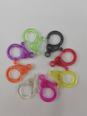Factory Direct Sales ABS Plastic Lobster Clasp Transparent Lobster Clasp Internet Hot