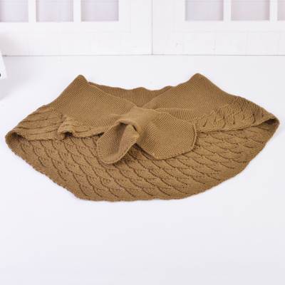 Qijiao Hat Industry Honor Produced Multi-Color Optional Wool Knitted Shawl Twill Hollow Solid Color Fashion Hanging Hat