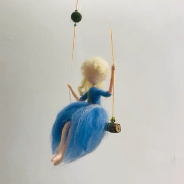 羊毛毡戳戳乐天使教母diy玩偶材料包