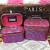 Printed Water Drop Storage Makeup Jewelry Ornament Cosmetics Storage Cosmetic Case Three-Piece Set