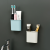 Bathroom Wall-Mounted Toothpaste Toothbrush Case No Trace in Bathroom Paste Storage Rack