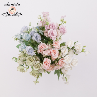 Wholesale Long Branch Artificial Flowers Silk Bouquet Bridal