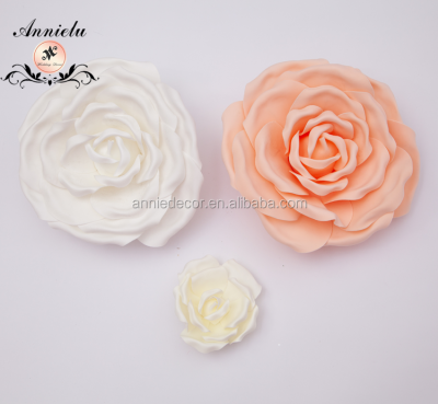 Cheap Wholesale Artificial Flower Ivory Rubber PE Foam Flowe