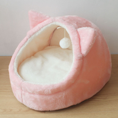 Doghouse Cathouse Pet Bed House Small and Medium-Sized Dogs Dog Bed Teddy Cat Dog House Four Seasons Autumn and Winter Warm Doll Bed