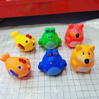 Children's Toy Car Mini Cartoon Animal Huili Car Drop-Resistant Baby Educational Toy Car Kindergarten