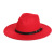 Jakijayi European and American Style Spring Autumn Winter Imitation Felt Broad-Brimmed Hat Woolen Top Hat British Retro Panama Hat