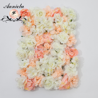 In Promotion Artificial Silk Rosette Flower Wall Panels Wedd