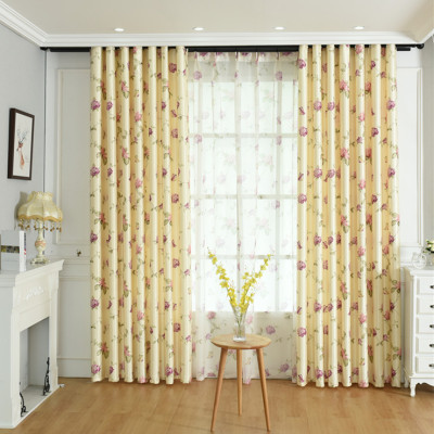 New Pattern Single-Sided Velvet Fabric Thick Living Room Bedroom Curtain Floor Window