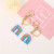 Alloy Key Ring Cute Colored Clouds Rainbow Metal Dripping Key Pendants Creative Bag Pendant