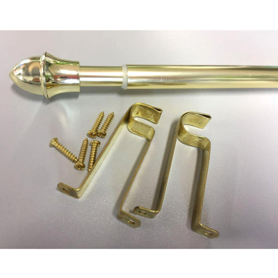 Factory Direct Sales Retractable Metal Curtain Rod Set Track Rod Combination Hardware Accessories