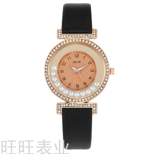 Diamond Ball Digital Dial Casual Women‘s Watch Simple Women‘s Elegant Belt Wrist Watch