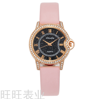2021 New Elegant Women's Wrist Watch Blue Balloon Diamond Starry Sky Korean Casual Fashion Trend Quartz Watch