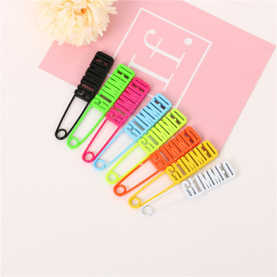 DIY Color Letters Pin Buckle Accessories Belt Needle Selection Collar Pin Versatile Brooch Fixed Clothes Safety Pin