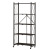 Installation-Free Folding Kitchen Storage Rack Floor Multilayer Storage Goods Shelf Microwave Oven Balcony Movable Storage Rack