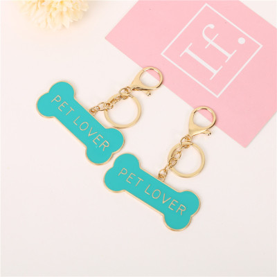 Cute Girl Heart Dog Pet Tag Pendant Fashion Keychain Phone Chain Pendant Pendant for Bags