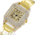 2021 Fashion Diamond-Embedded Luxury Steel Band Women's Watch Rhinestone Exquisite Square Women's Wrist Watch
