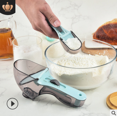 Adjustable Measuring Spoon Set Baking Creative Tool Seasoning Measuring Spoon 2-Piece Set