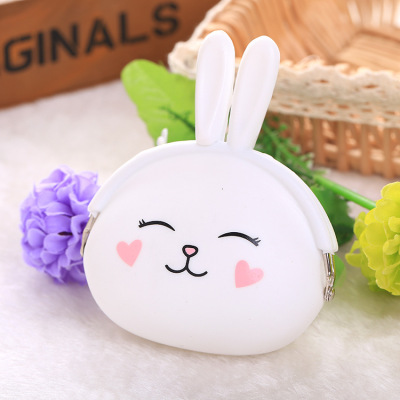 Factory Wholesale Coin Purse Silicone Rabbit Pattern Bag Silicone Cartoon Bag Silicone Coin Purse