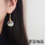 Colorful Glass Ball Candy Bubble Glass Ball Girly Earrings Cute Ear Hook Ear Clip Accessories Female