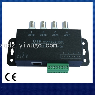 Video Surveillance Video Signal 4-Way Multi-Channel Passive Twisted Pair Transmitter High Quality CVI Twisted Pair Transmission