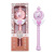 2-Color Light Music Magic Wand Flash Girl Baton Fairy Princess 608-121 Play House Glow Stick