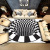 Exclusive for Cross-Border Black and White Stereo Vision Carpet Stereo Carpet Living Room Coffee Table Bedroom Bedside