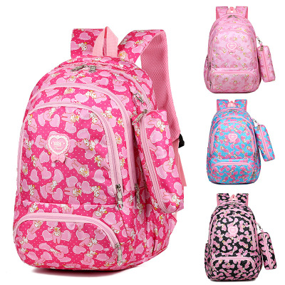 Foreign Order New Elementary School Studebt Backpack 6-12 Years Old Girl Backpack Primary School Grade Large Capacity Schoolbag 4 Colors