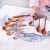 Detomate Acacia Mangium Unpainted Soup Spoon Jam Knife Tableware Knife, Fork and Spoon 8-Piece Children's Tableware Wholesale