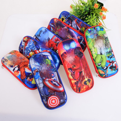 Wholesale 3D Stereo Large Capacity Pencil Case Boys Multifunctional Pencil Case Creative Children Cartoon Stationery Box