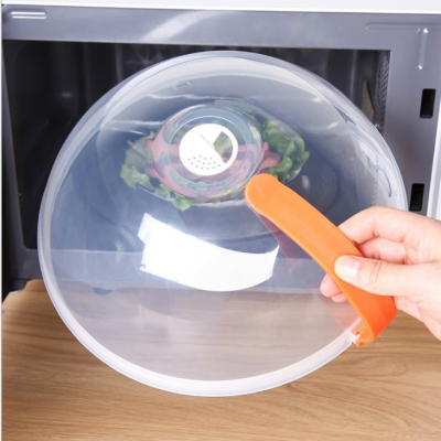 Microwave Oven Oil Leak Prevention Cover Cover by Heating round Plastic Bowl Cover
