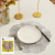 PVC Texlin Western-Style Placemat Gilding Heat Insulation Simple Table Mat Cup Mat Coasters Factory Direct Supply