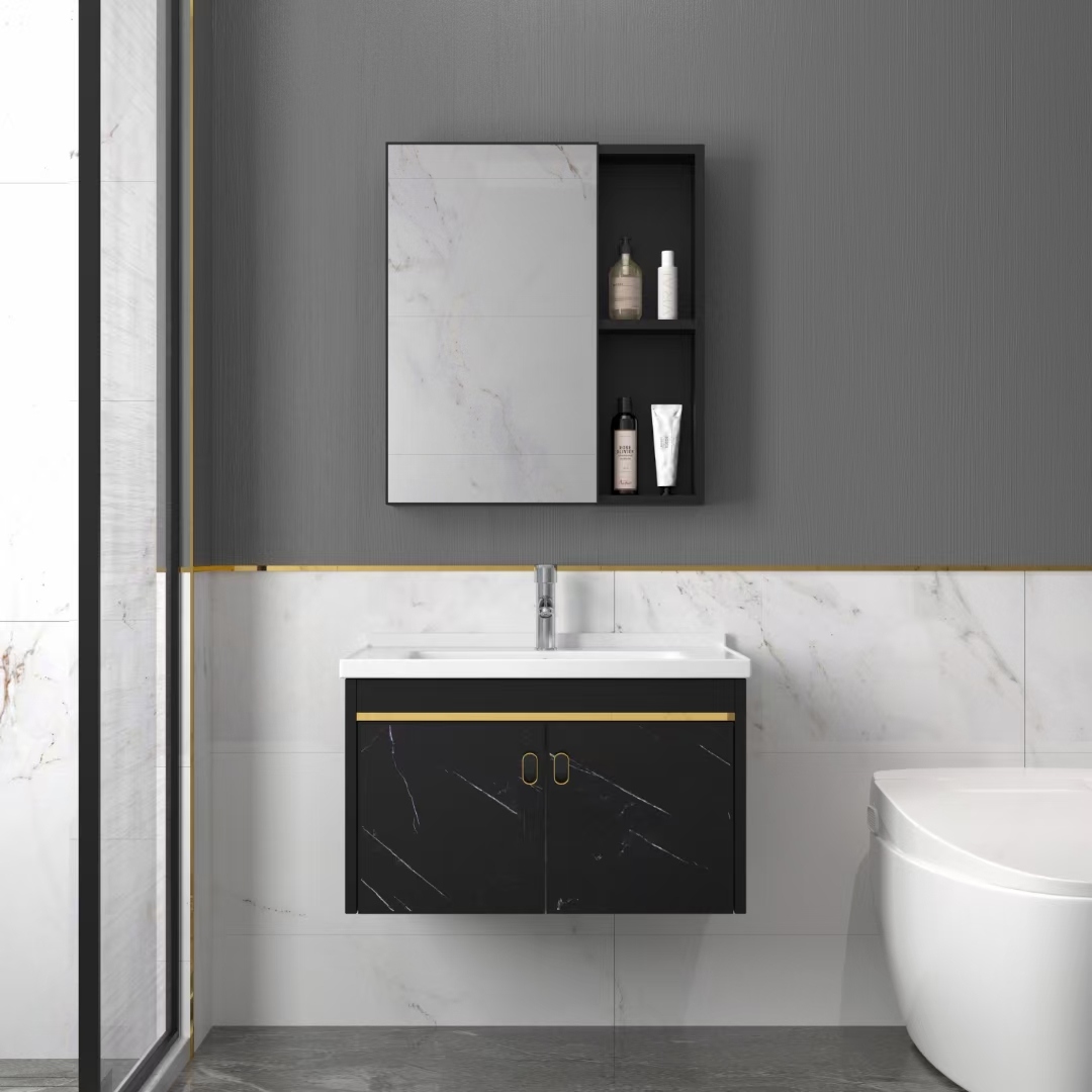 墙角式浴室柜铝合金浴室柜免漆木浴室柜不锈钢PVC浴室柜MDF浴室柜