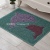 PVC Silk Ring Embossed Printed Carpet Mosaic Flower Floor Mat Door Mat Bedroom Hallway Kitchen Mat Mildew-Pro