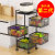 Installation-Free Rotary Vegetable Basket Storage Rack Kitchen Floor Multi-Layer Square Fruit Vegetable Colander