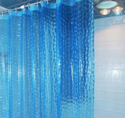 Creative Bathroom Curtain Translucent Water Cube 3D Shower Curtain Waterproof Thickened Eva Environmental Protection Material 12 Silk