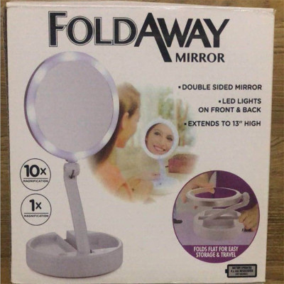 Creative Style Led Makeup Mirror Table Lamp Double Mirror Folding 10xpius1x Mirror Multifunctional Makeup Mirror