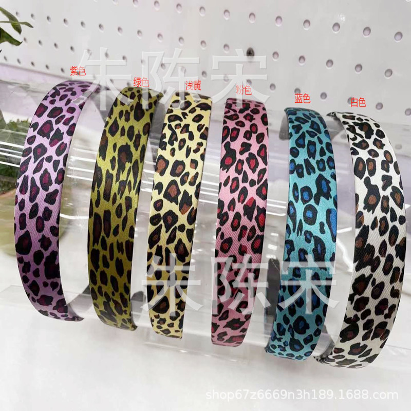 厂家直销豹纹全包发箍布艺发饰洗脸压发发卡简约出行百搭头箍