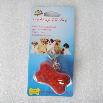 Loss Promotion Bone-Shaped Keychain Light, Pet Necklace, Flash Keychain Long-Term Stable Supplier