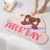 New Semicircle Velvet Printing Pad Cotton Special-Shaped Mat Cloud Floor Mat New Foot Mat Cashmere-like Mat Non-Slip Mat