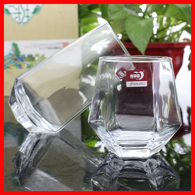 Green Apple Diamond Cup Home Creative Tea Glass Logo Customization Hotel Office Hotel KTV Glass