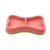 PET Plastic Bones-Shaped Double Bowl Pet Dog Bowl Food Basin Candy Color Double Dog Bowl Spot Factory Wholesale