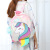 2021 New Unicorn Plush Backpack Cute Cartoon Plush School Bag Teenage Leisure Backpack