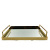 Nordic Style Household Iron Fruit Plate Exquisite Metal High-Grade Glass Tray Luxury Beauty Cosmetics Storage Tray