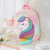 2021 New Unicorn Plush Backpack Cute Cartoon Plush School Bag Teenage Leisure Backpack