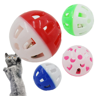 Pet Ball Toy Cat Toy Ball 4cm Plastic Hollow Vocal Ball Kitty Pet Supplies