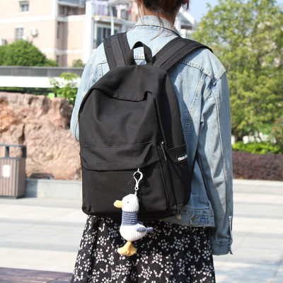 INS Style Backpack Schoolbag Female Korean Harajuku College Student Backpack Junior High School Fashion Brand Large Capacity Men
